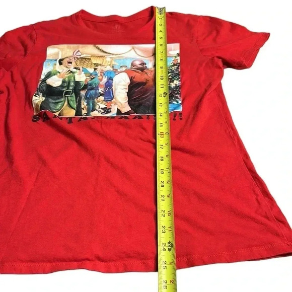 ELF  The movie,T shirt,women Large .Red,santaaaa!!!Will Ferrel Christmas T shirt - Picture 12 of 12